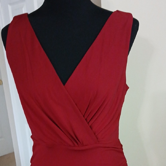 Grace Karin Burgundy High Low Dress - Picture 6 of 9